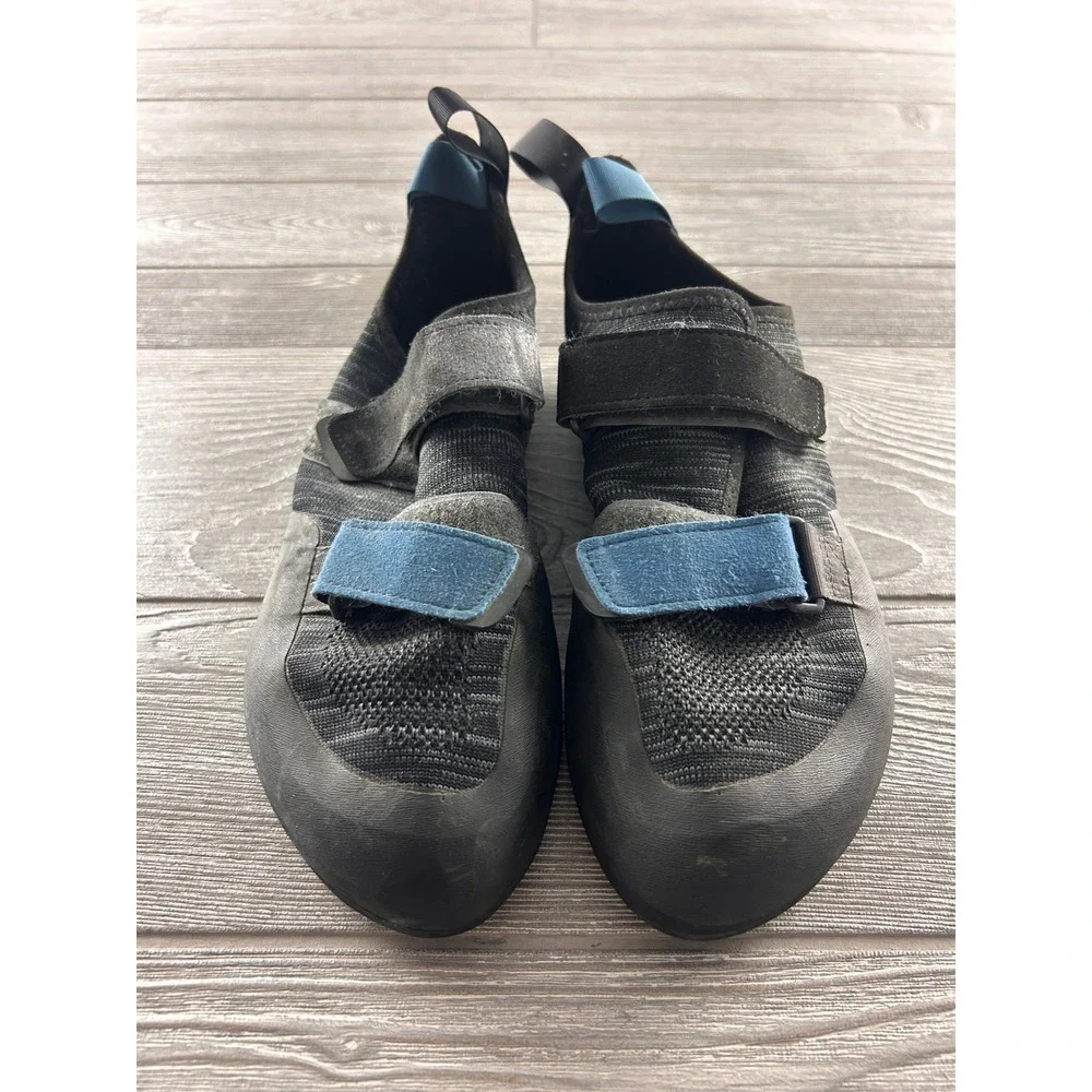Black Diamond Momentum Climbing Shoes Mens 11 Womens 12 Black Gray Blue Velcro